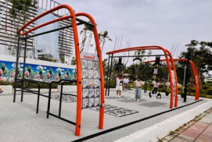 新竹首座戶外健身房好吸睛 打造全齡運動公園