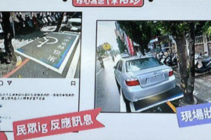 台南市區出現「停不進去」停車格 民怨：只能看不能停