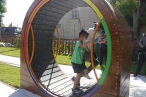 台東首座兒童特色公園啟用  有全台唯一的倉鼠遊戲設施