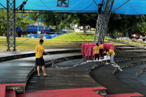 宜蘭國際童玩藝術節明休園1天  進行園區修復工作