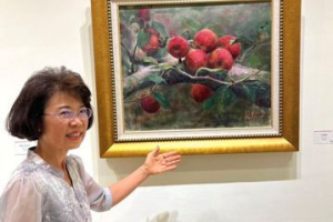 以藝術行銷農特產 畫家黃美賢作品「平安蜜果」獲農會典藏