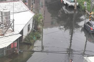 台南土城1個月淹3次水 居民苦不堪言 市府：設抽水站