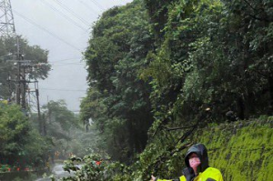 影／台中山區大豪雨樹倒 緊接而來大地震讓人心驚驚
