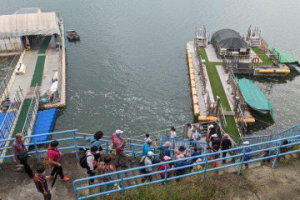 台南有風無雨 北市遊客到烏山頭水庫「包場」直呼幸運