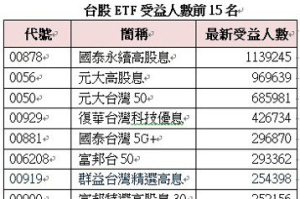 00919晉升第七大台股 ETF人氣王 穩定配高息是主因