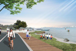 八裏左岸改造二期明年初陸續完工 感受多河景樹海步道