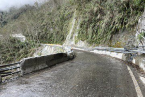 災損施工 南橫公路哈利普松明隧道2月15日起又要交通管制