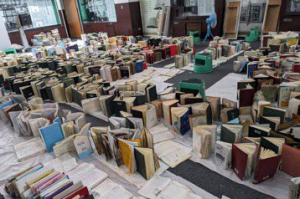 403地震後天花板塌、書籍泡水 國台圖暫停開放到明年3月底